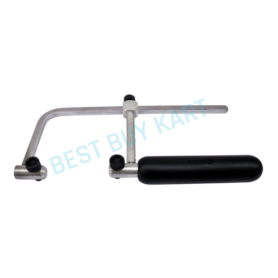Swiss-Type Adjustable Saw Frame with Rubber Grip - Jeweler’s Piercing Saw Frame