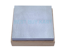 Steel Bench Block Fixed on Wooden Base Size 3 inch X 3 inch X 1 inch