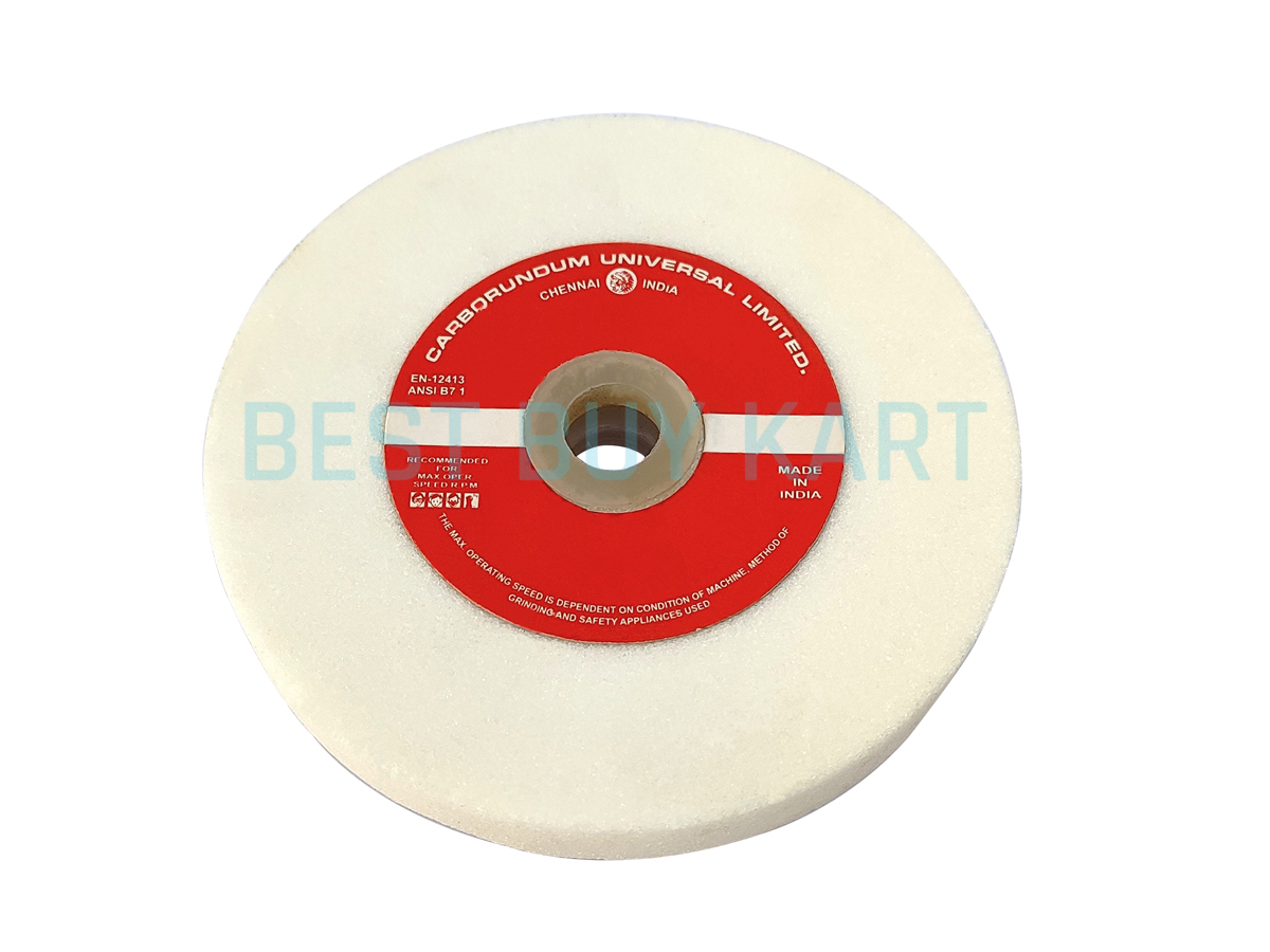 Wheel Bench Grinder Premium White Size: 100 mm X 13 mm X 19.05 mm
