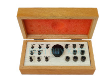 Bezel Setting Tool Punch Set with 16 Punches in Wooden Box Size 2 mm to 9 mm - picture 1